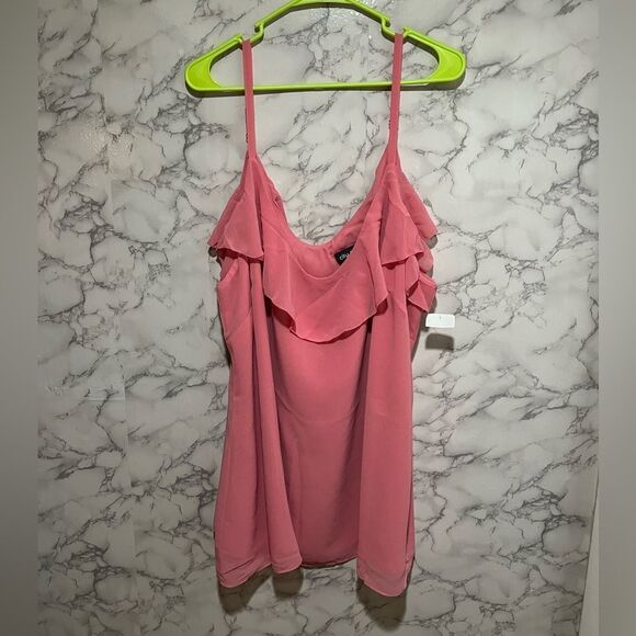 CITY CHIC Floating Flirt Top - guava - Picture 4 of 11